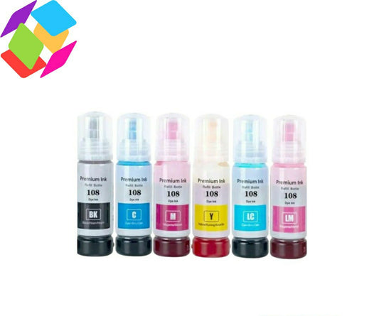 Jeux d'encre 108 compatible avec EPSON Ecotank