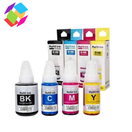 Bouteilles d'encre 490 compatible AVEC CANON (jeux)